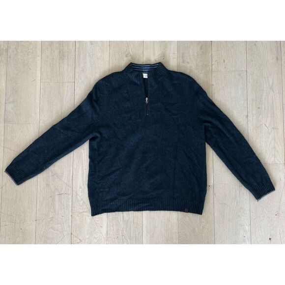 MERINOMINK Made In New Zealand POSSUM FUR & MERINO WOOL Teal Blue Sweater XL‎ - Picture 4 of 8